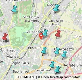 Mappa Viale Enrico Mattei, 20863 Villasanta MB, Italia (2.57167)