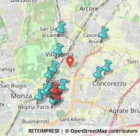 Mappa Viale Enrico Mattei, 20863 Villasanta MB, Italia (1.92)
