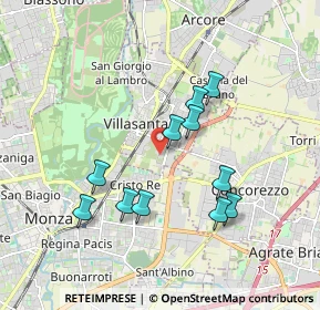 Mappa Viale Enrico Mattei, 20863 Villasanta MB, Italia (1.66545)