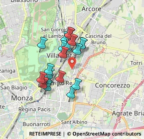 Mappa Viale Enrico Mattei, 20863 Villasanta MB, Italia (1.3625)
