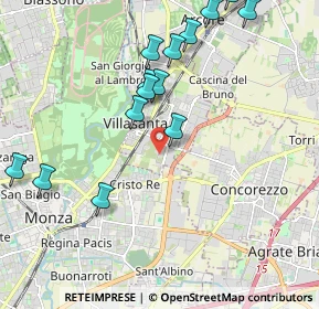 Mappa 20863 Villasanta MB, Italia (2.34867)