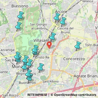 Mappa Via Enrico Mattei, 20863 Villasanta MB, Italia (2.54875)