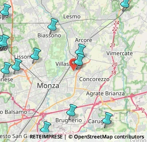 Mappa Viale Enrico Mattei, 20863 Villasanta MB, Italia (6.12929)