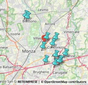 Mappa Viale Enrico Mattei, 20863 Villasanta MB, Italia (3.465)