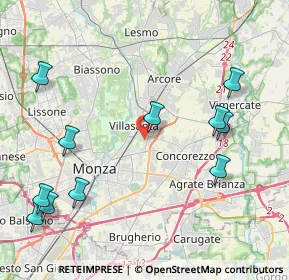 Mappa Viale Enrico Mattei, 20863 Villasanta MB, Italia (5.03091)