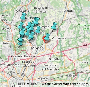 Mappa Viale Enrico Mattei, 20863 Villasanta MB, Italia (6.79688)