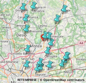 Mappa Viale Enrico Mattei, 20863 Villasanta MB, Italia (8.937)
