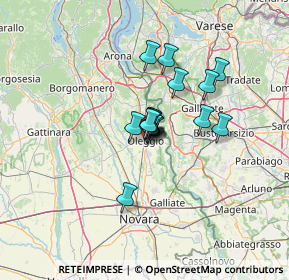 Mappa Via Don G. Minzoni, 28047 Oleggio NO, Italia (7.70625)