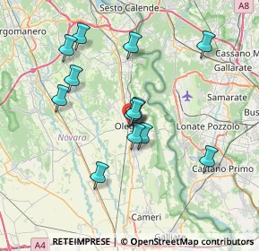 Mappa Via Don Giovanni Minzoni, 28047 Oleggio NO, Italia (6.51)