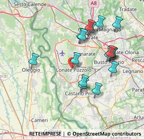 Mappa Via Sauro Nazzario, 21015 Lonate Pozzolo VA, Italia (7.33688)