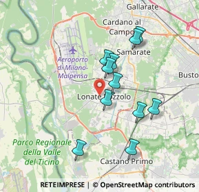 Mappa Via Sauro Nazzario, 21015 Lonate Pozzolo VA, Italia (3.19818)