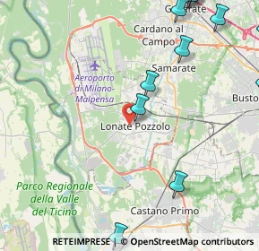 Mappa Via Sauro Nazzario, 21015 Lonate Pozzolo VA, Italia (7.2205)