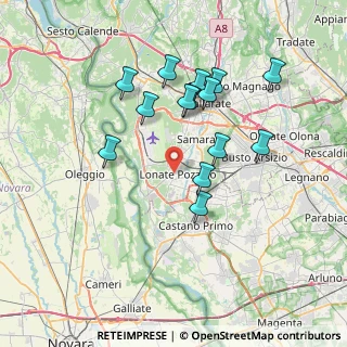 Mappa Via Sauro Nazzario, 21015 Lonate Pozzolo VA, Italia (6.835)