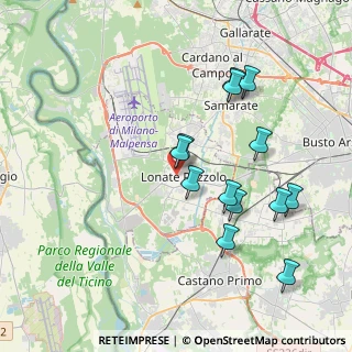 Mappa Via Sauro Nazzario, 21015 Lonate Pozzolo VA, Italia (3.77462)