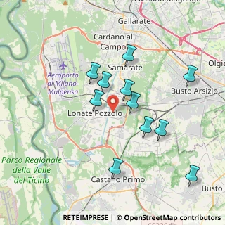 Mappa Via Giovanni XXIII, 21015 Lonate Pozzolo VA, Italia (3.48273)