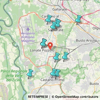 Mappa Via Giovanni XXIII, 21015 Lonate Pozzolo VA, Italia (3.8025)