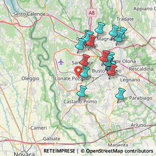 Mappa Via Giovanni XXIII, 21015 Lonate Pozzolo VA, Italia (7.06211)