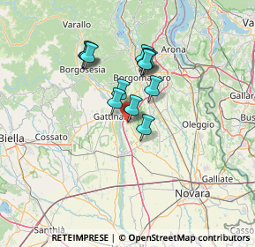 Mappa 28074 Ghemme NO, Italia (10.0875)