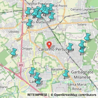 Mappa Via Isonzo, 21042 Caronno Pertusella VA, Italia (2.911)