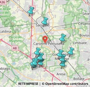 Mappa Via Isonzo, 21042 Caronno Pertusella VA, Italia (4.13143)