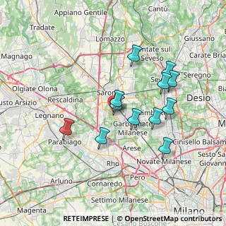 Mappa Via Isonzo, 21042 Caronno Pertusella VA, Italia (6.41833)