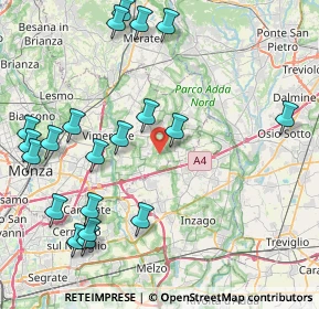 Mappa Via Sanatorio, 20876 Ornago MB, Italia (10.0885)