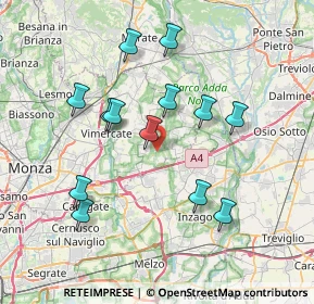 Mappa Via Sanatorio, 20876 Ornago MB, Italia (7.16)