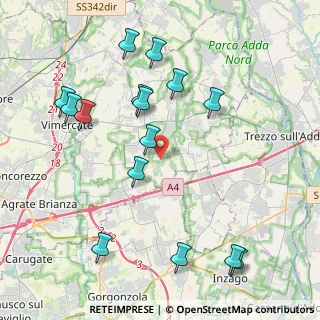 Mappa Via Sanatorio, 20876 Ornago MB, Italia (4.548)