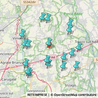 Mappa Via Sanatorio, 20876 Ornago MB, Italia (4.40167)