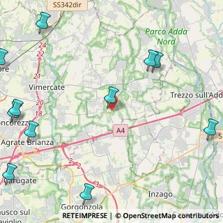 Mappa Via Sanatorio, 20876 Ornago MB, Italia (6.90417)
