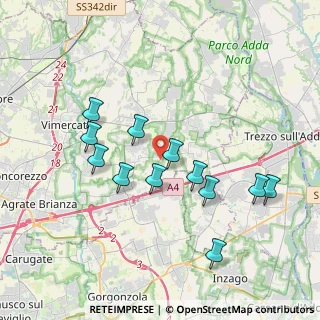 Mappa Via Sanatorio, 20876 Ornago MB, Italia (3.5975)
