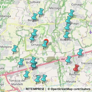 Mappa Via Sanatorio, 20876 Ornago MB, Italia (2.6465)