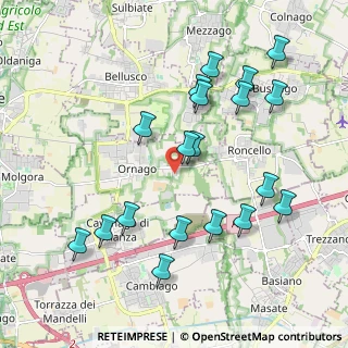 Mappa Via Sanatorio, 20876 Ornago MB, Italia (2.10632)