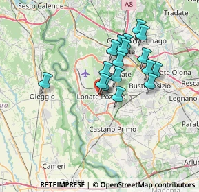 Mappa Via Sauro Nazario, 21015 Lonate Pozzolo VA, Italia (5.76882)