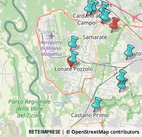 Mappa Via Sauro Nazario, 21015 Lonate Pozzolo VA, Italia (5.09583)