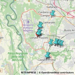 Mappa Via Sauro Nazario, 21015 Lonate Pozzolo VA, Italia (3.37077)
