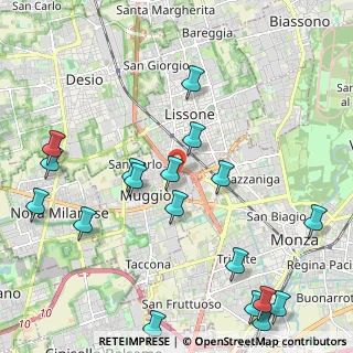 Mappa Via San Francesco D'Assisi, 20835 Muggiò MB, Italia (2.66)