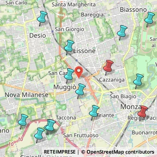 Mappa Via San Francesco D'Assisi, 20835 Muggiò MB, Italia (2.93786)