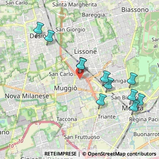 Mappa Via San Francesco D'Assisi, 20835 Muggiò MB, Italia (2.17)
