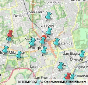 Mappa Via San Francesco D'Assisi, 20835 Muggiò MB, Italia (2.66)