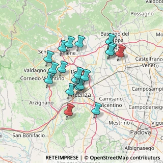 Mappa Via Cresole, 36030 Dueville VI, Italia (11.62789)