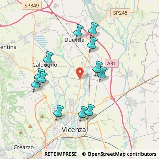 Mappa Via Cresole, 36030 Dueville VI, Italia (3.98667)
