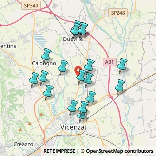 Mappa Via Cresole, 36030 Dueville VI, Italia (3.73316)