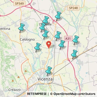 Mappa Via Cresole, 36030 Dueville VI, Italia (3.63182)