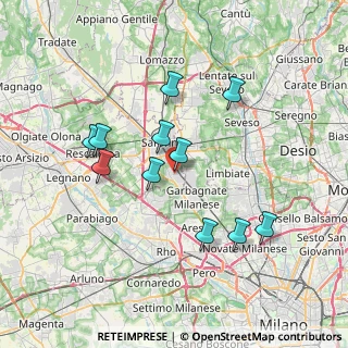 Mappa Corso Italia, 21042 Caronno Pertusella VA, Italia (6.71636)