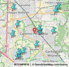 Mappa Corso Italia, 21042 Caronno Pertusella VA, Italia (2.49462)
