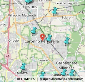 Mappa Corso Italia, 21042 Caronno Pertusella VA, Italia (2.975)