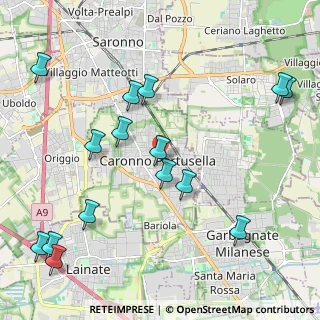 Mappa Corso Italia, 21042 Caronno Pertusella VA, Italia (2.524)