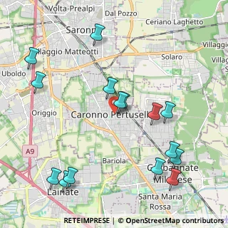 Mappa Corso Italia, 21042 Caronno Pertusella VA, Italia (2.438)