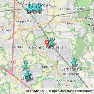 Mappa Corso Italia, 21042 Caronno Pertusella VA, Italia (2.85385)